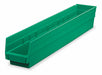 F8462 Shelf Bin Green Indstr Grd Poly 4 in