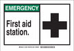 First Aid Sign 10X14 Aluminum