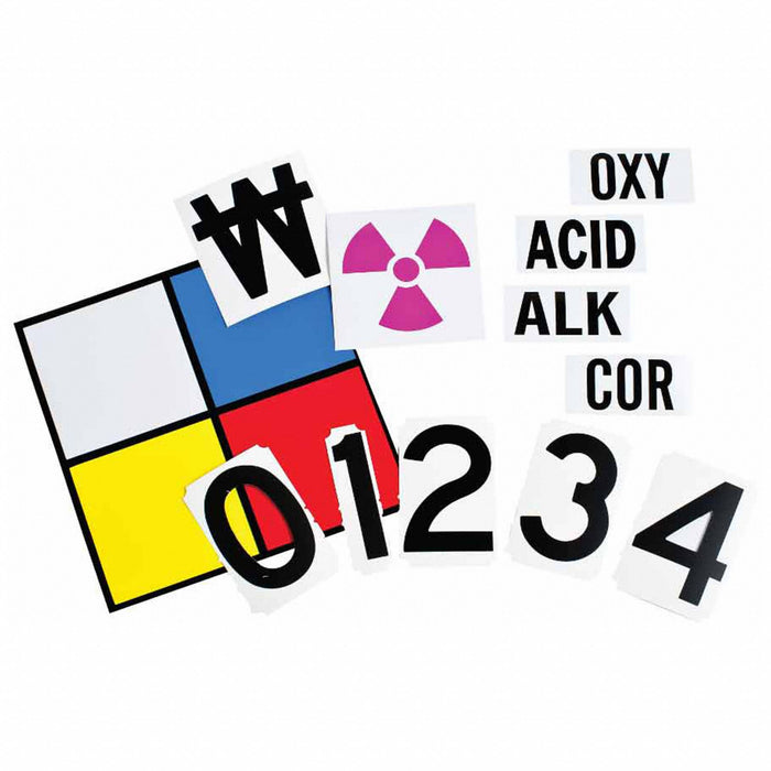 Placard Kit 10 in H 10 in W VinylPK10