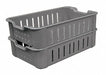 StraightWallTote 17.75inL 10.5inW Gray