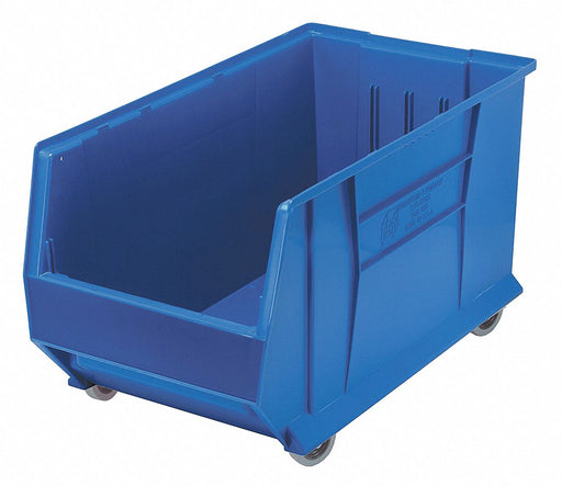 E4550 Mobile Bin Blue Polypropylene 15 in