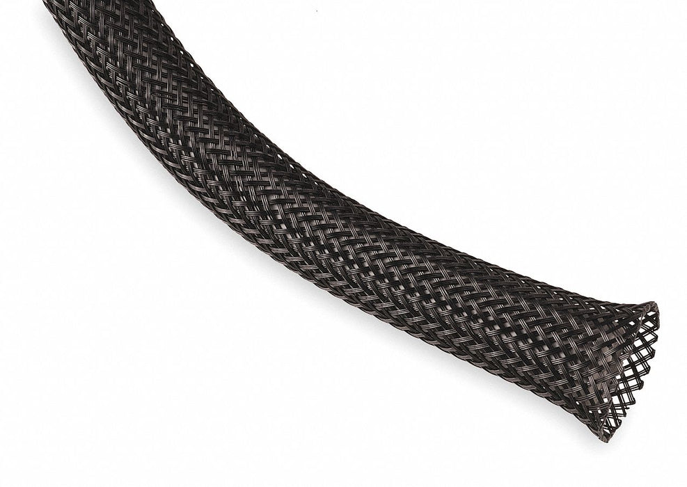 Braided Sleeving 2.000 in 10 ft Black