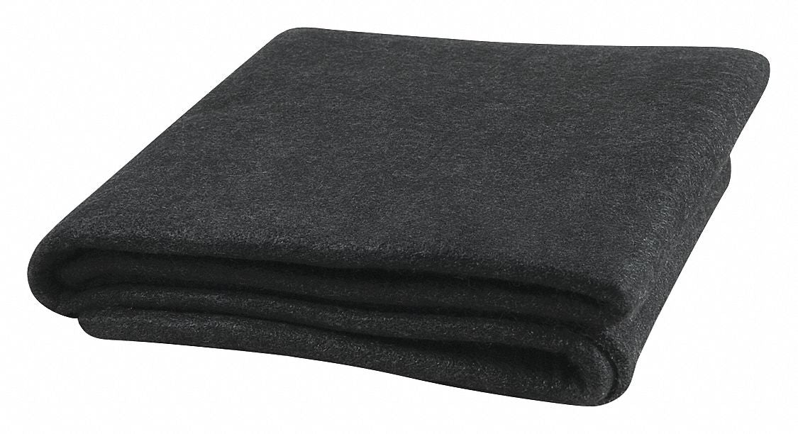Welding Blanket 6 ft W 8 ft L Black