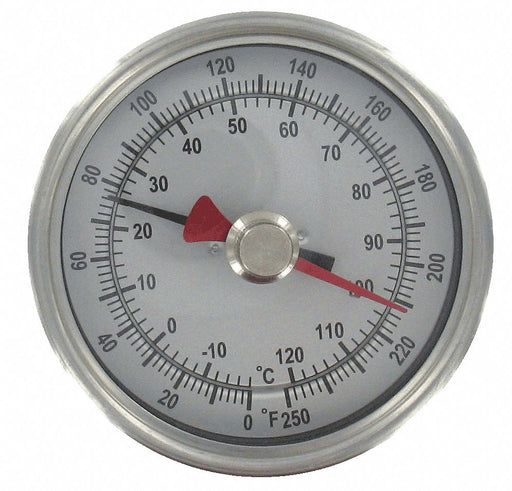 K3089 Bimetal Thermom 3 In Dial -40 to 160F