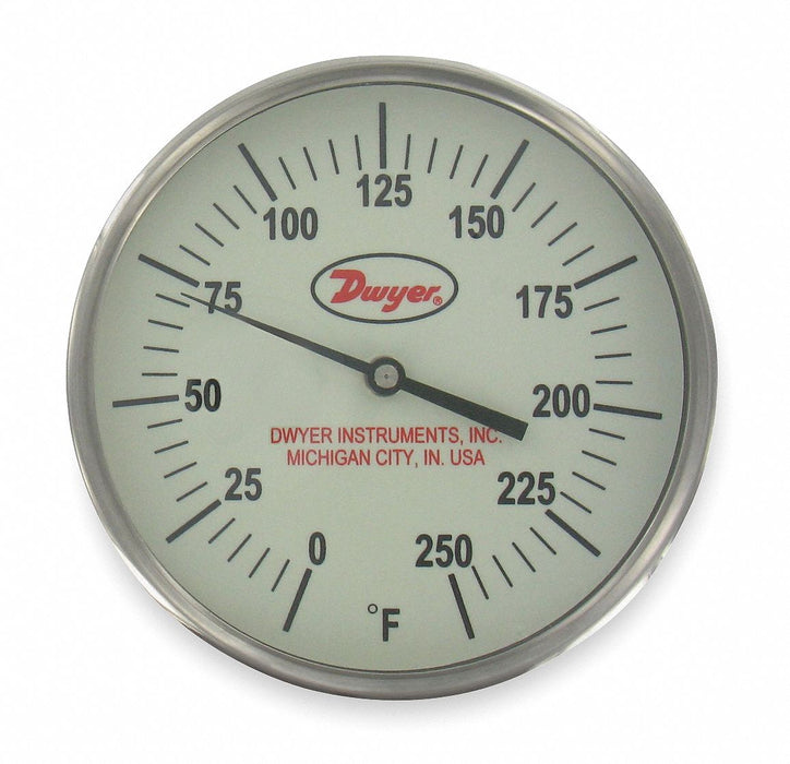 K3120 Bimetal Thermom 5 In Dial 0 to 250F