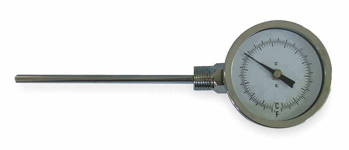 Bimetal Thermom 3 In Dial 0 to 240F