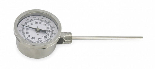 Bimetal Thermom 3 In Dial 0 to 250F