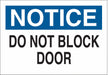Sign 3 1/2 in x 5 in Polyester