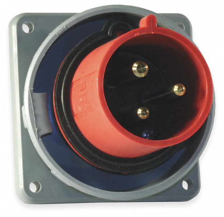 WT Pin and Sleeve Inlet Red 2P 3W 30 A