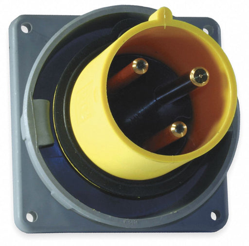 WT Pin and Sleeve Inlet Yllw 2P 3W 60 A
