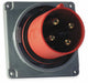 WT Pin and Sleeve Inlet Red 3P 4W 100 A