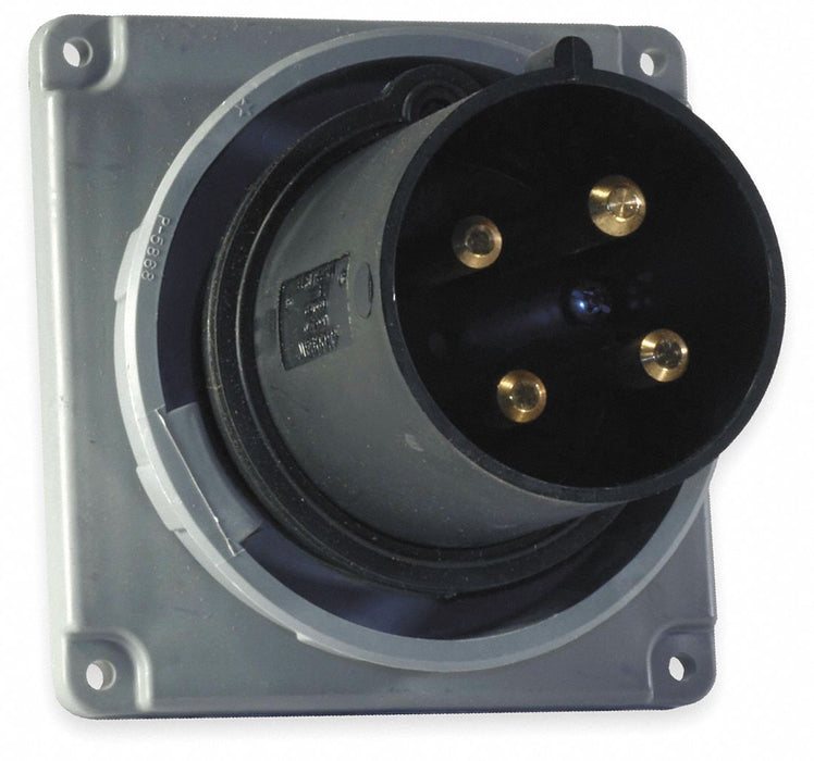 WT Pin and Sleeve Inlet Black 3P 4W 30 A