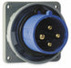 WT Pin and Sleeve Inlet Blue 3P 4W 30 A