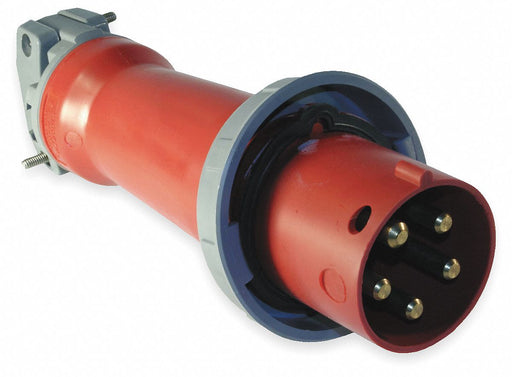 IEC Pin and Sleeve Plug 100 A Red 4Pl
