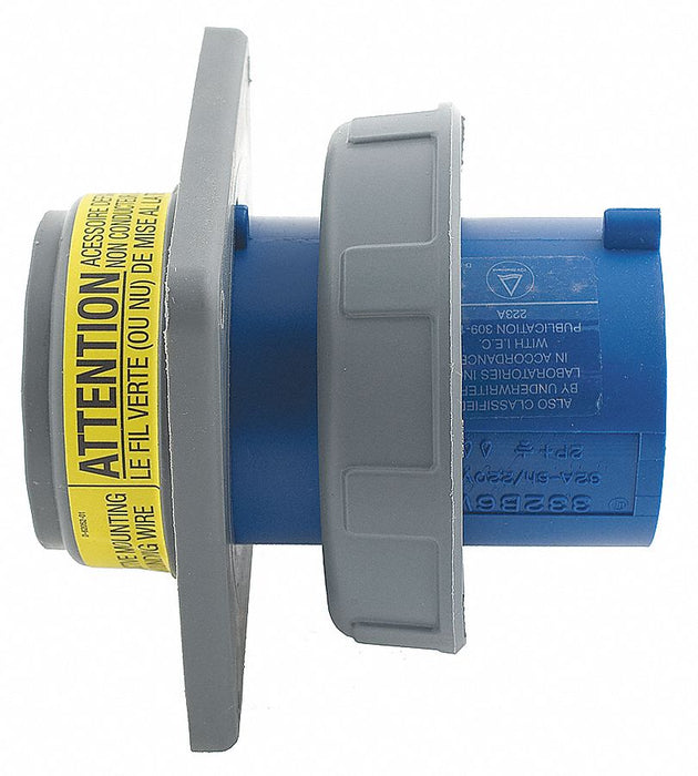 WT Pin and Sleeve Inlet Blue 3P 4W 100 A
