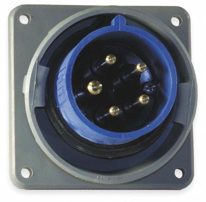 WT Pin and Sleeve Inlet Blue 4P 5W 20 A