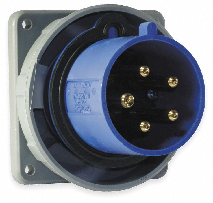 WT Pin and Sleeve Inlet Blue 4P 5W 100 A