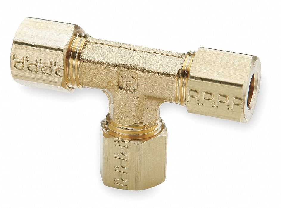 Tee Brass Comp3/16 3/16 3/16 PK10