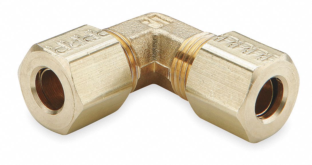 Elbow Brass Comp.1/8 Comp.3/16 PK10