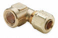 Elbow Brass Comp.1/2in Comp.5/16in PK5