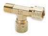 Tee Brass Comp1/8 Comp1/8 MNPT1/8 PK10