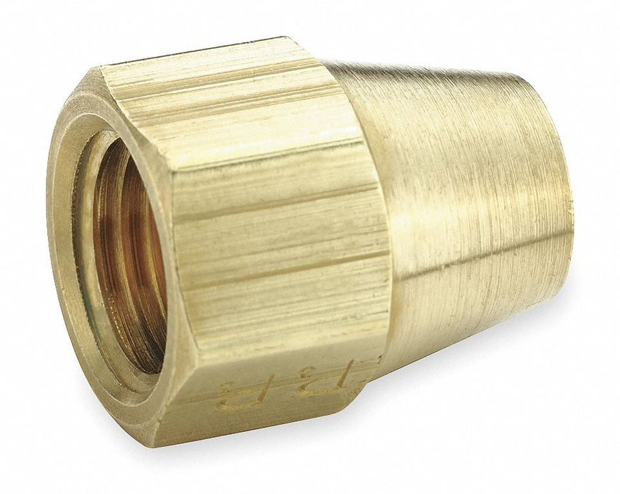 Flared Fitting Nut Brass 3/8 in PK10