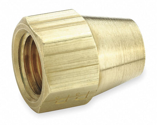 Short Nut 45deg Brass Tube 3/8 in PK10