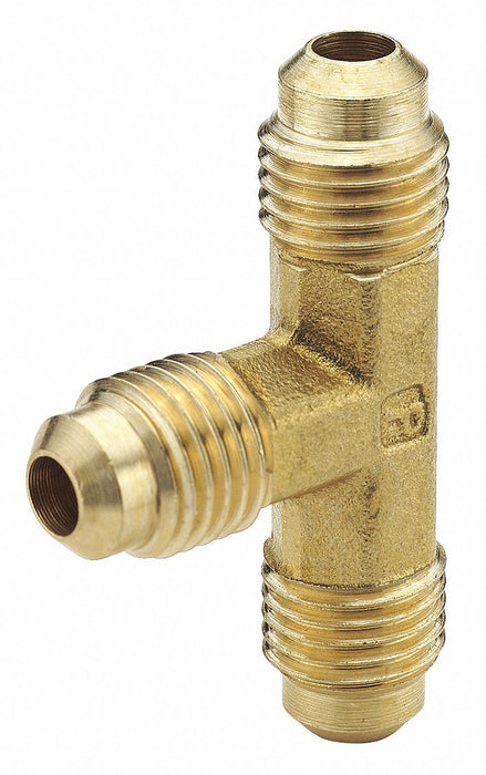 Tee Brass Flared 3/16 in PK10
