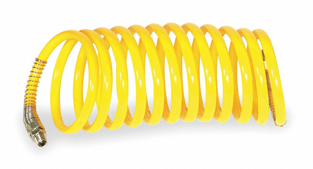 Coiled Air Hose 1/4 ID x 50 ft 185 psi