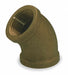 45 Elbow Red Brass 3/8 in