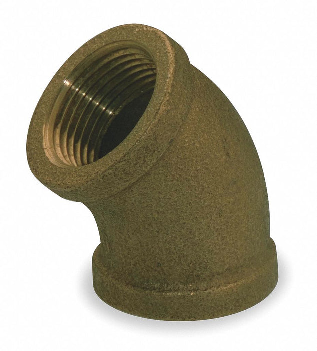 45 Elbow Red Brass 1 1/4 in Female NPT