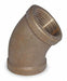 45 Elbow Red Brass 1 1/2 NPT