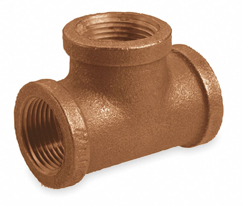 Tee Red Brass 3/8 in FNPT