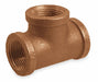 Tee Red Brass 1/4 in FNPT