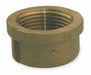 Round Cap Red Brass 1 1/2 in FNPT