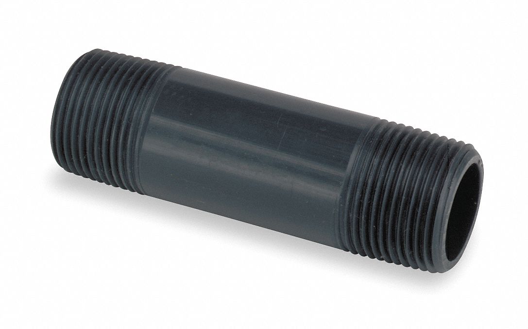 Pipe Nipple PVC Gray 3 in NPT