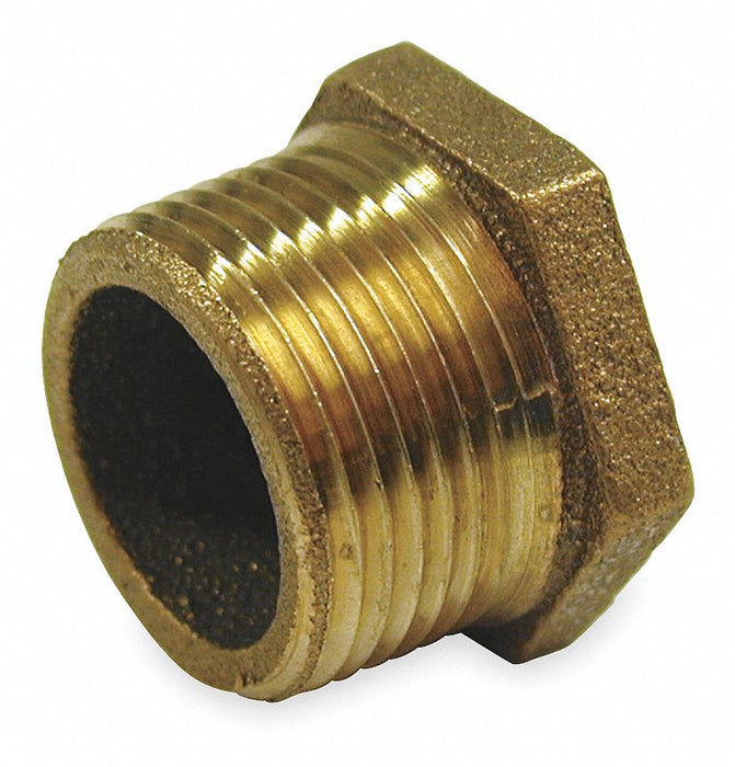 Hex Bushing Red Brass 1 1/4 x 3/4 in