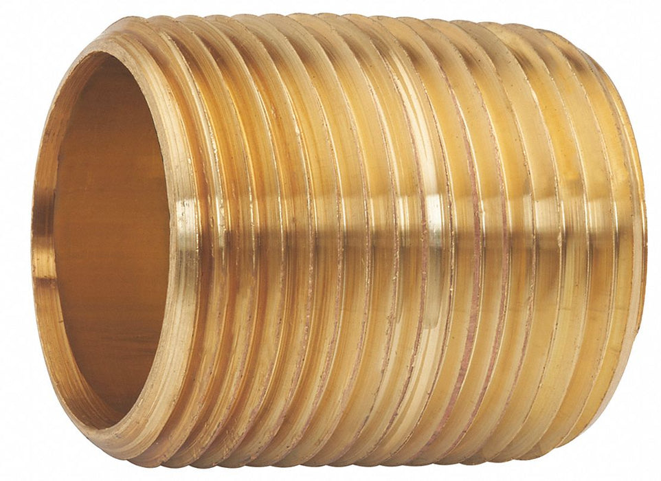 Nipple Red Brass 3/4 x Close Threaded