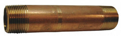Nipple Red Brass 4 x 5 In Threaded