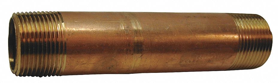 Nipple Red Brass 4 x 5 In Threaded
