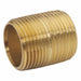 Nipple Red Brass 1/4 x Close Threaded