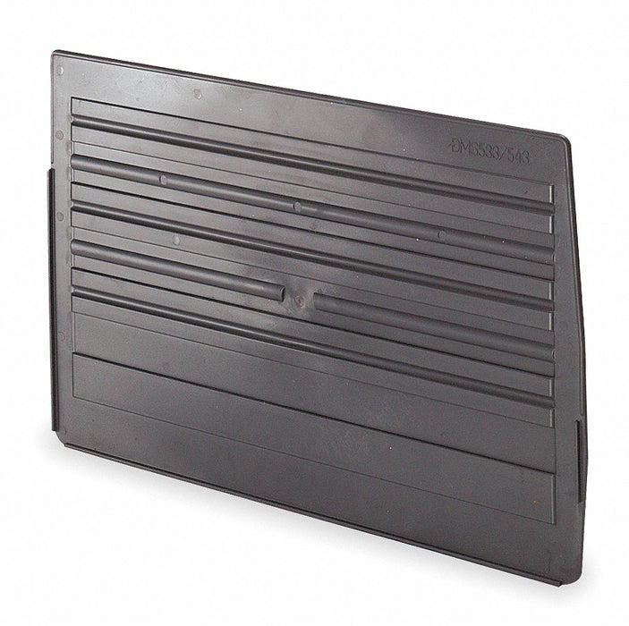 Bin Divider 16.75 in L Plastic Black