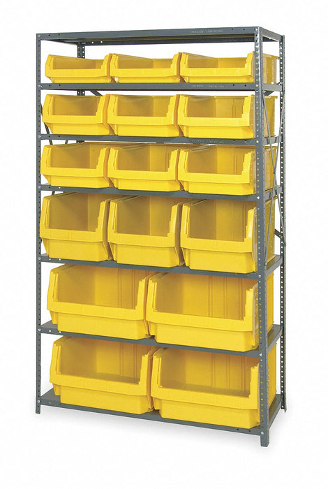 D5571 Bin Shlvng 18inx75inx42in Yellow