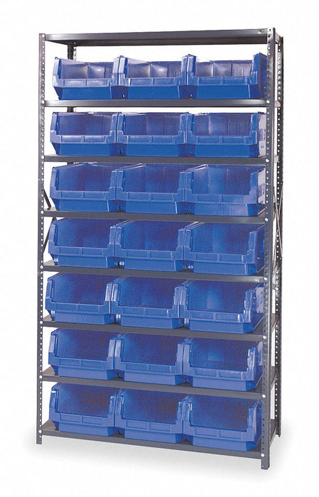 E1529 Bin Shlvng 18inx75inx42in Blue