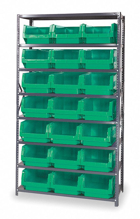 E1529 Bin Shlvng 18inx75inx42in Green