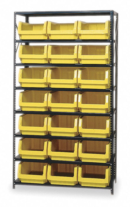 E1529 Bin Shlvng 18inx75inx42in Yellow