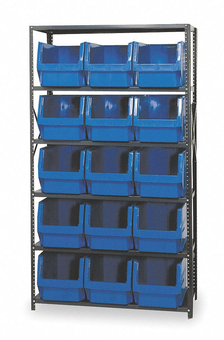 E1530 Bin Shlvng 18inx75inx42in Blue