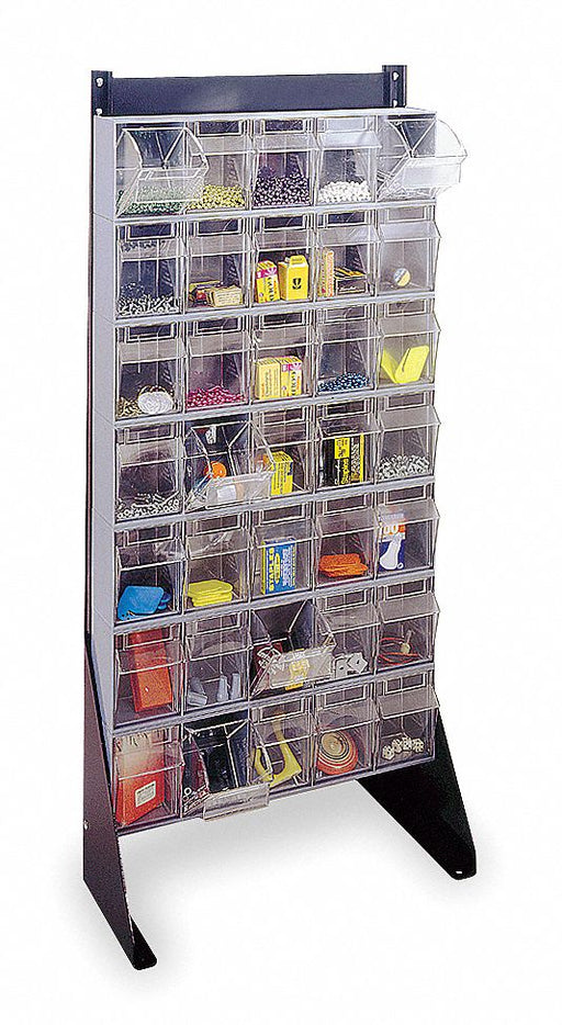 Single Sided Tip-Out Stand PwdrCtd 52 in