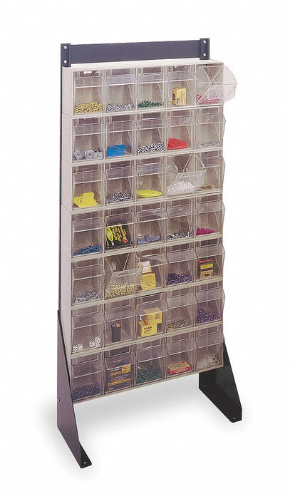 Single Sided Tip-Out Stand PwdrCtd 52 in