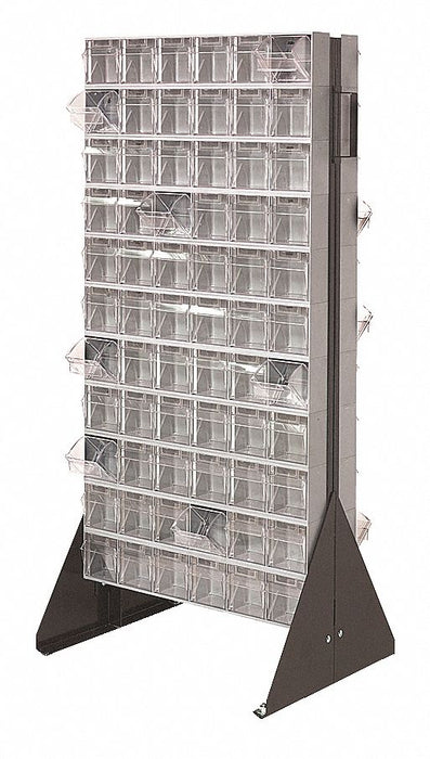 Double Sided Tip-Out Bin Rack 52 in